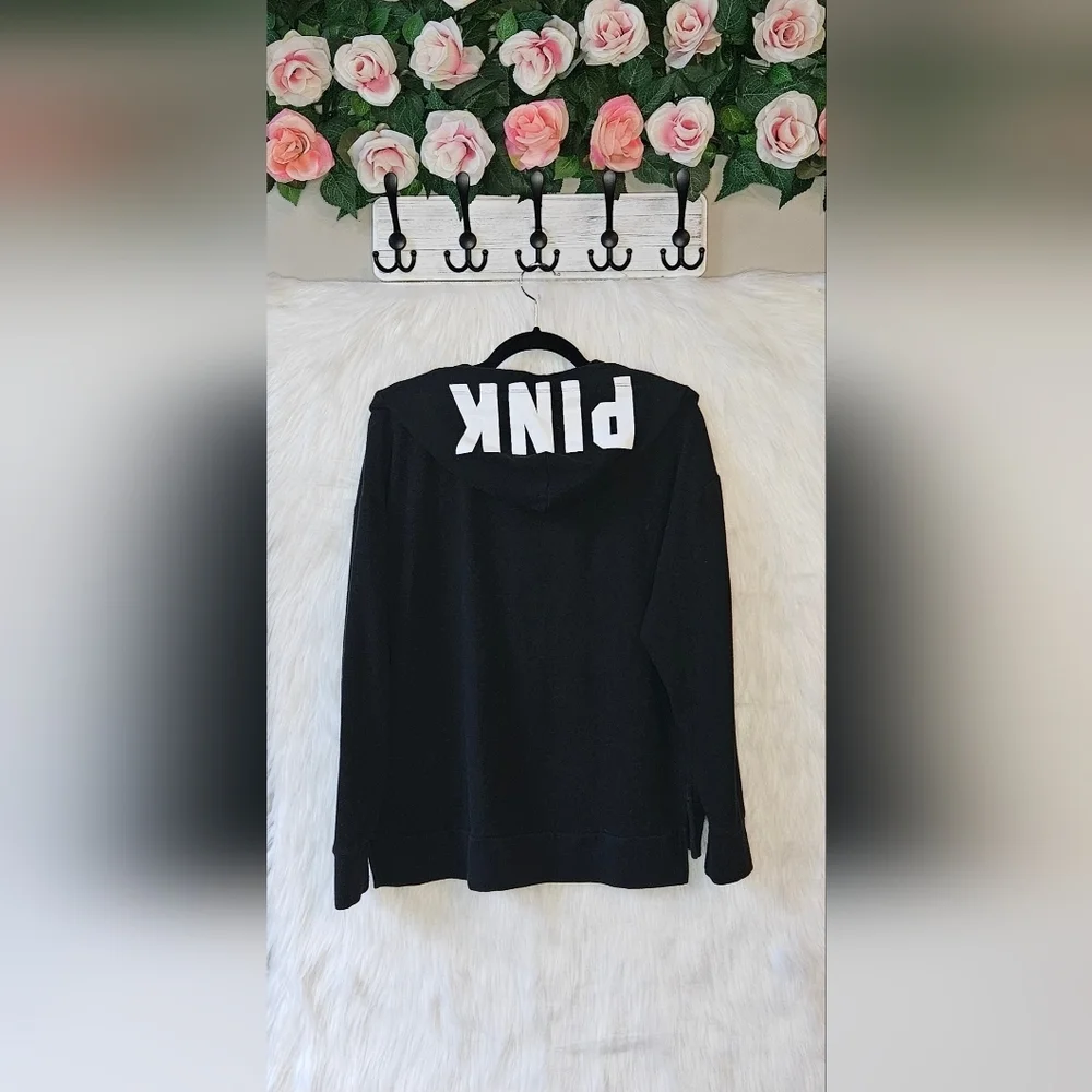 PINK Victoria's Secret Oversized Lace-Up Sweatshirt - Picture 3 of 6